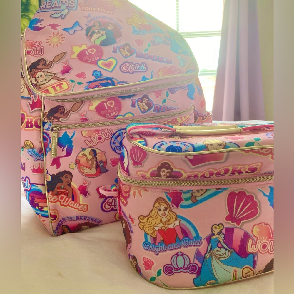 Disney princess Backpack lunchbox set